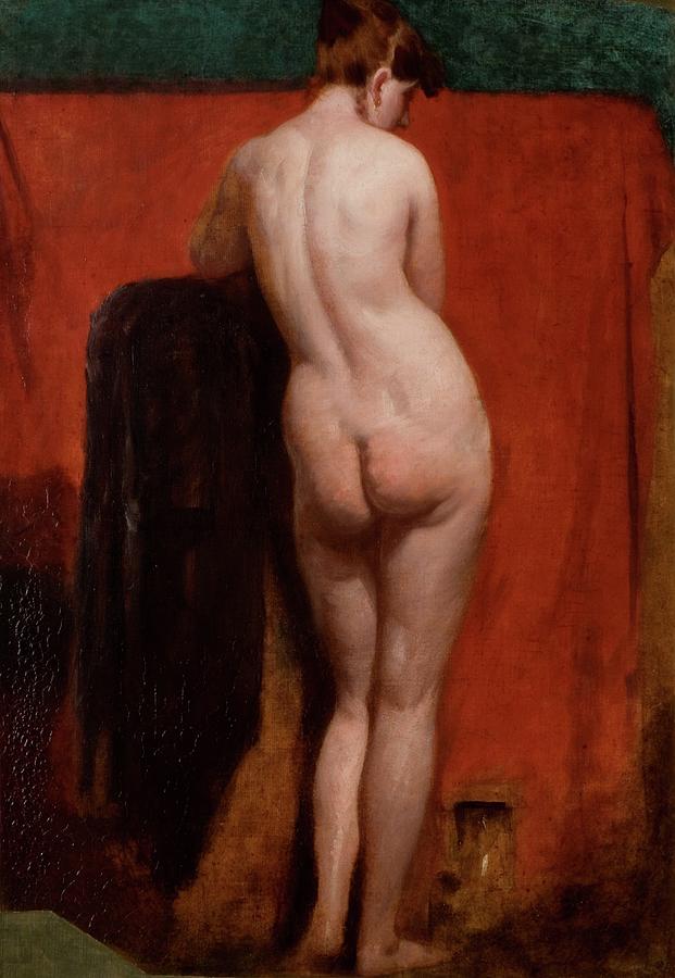 Standing Female Nude Painting by William Etty Standing Female Nude Painting by William Etty