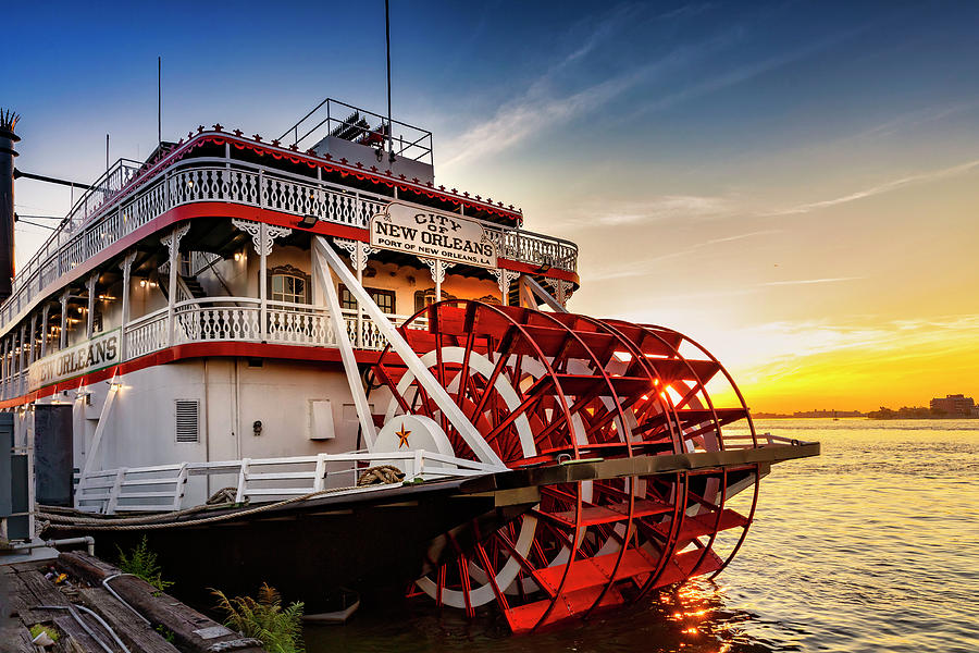 Steamboat, New Orleans, Louisiana #5 Digital Art by Claudia Uripos