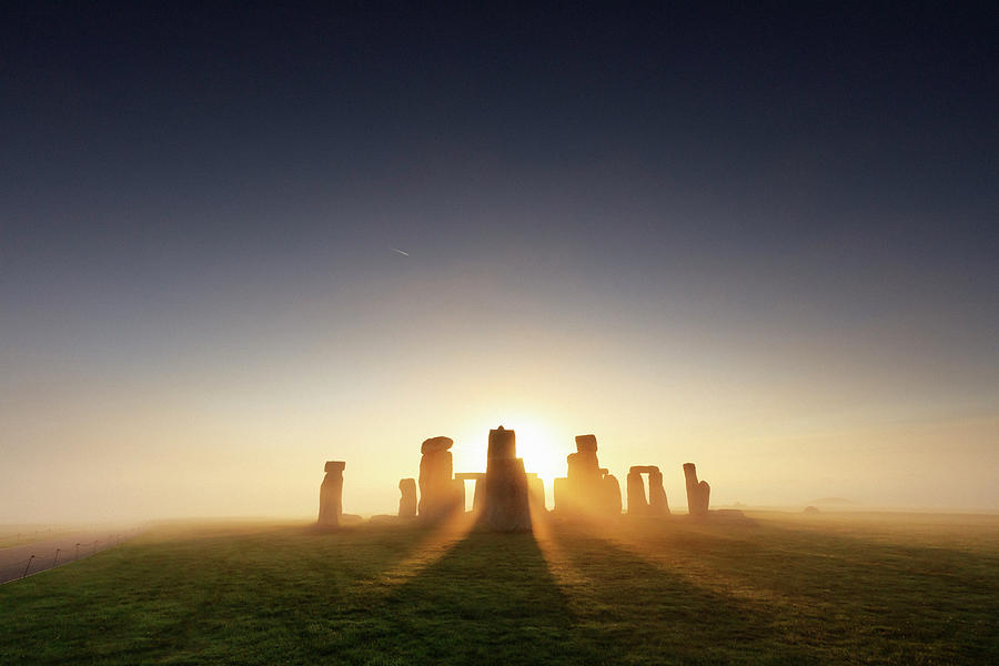 Landmark Digital Art - Stonehenge, England #5 by Maurizio Rellini