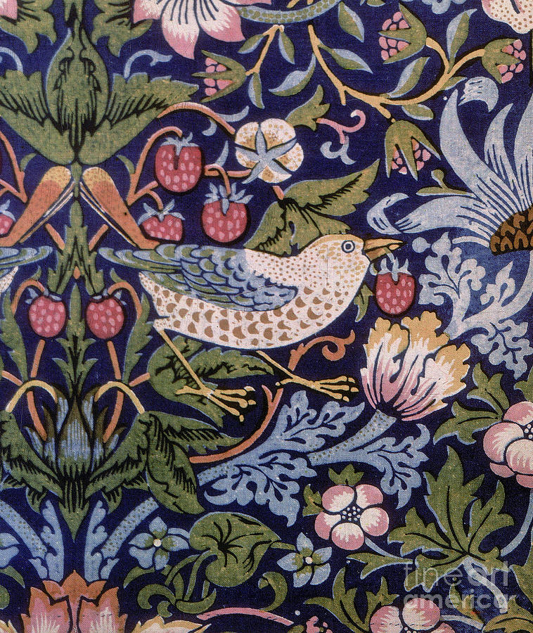 Strawberry Thief Painting by William Morris