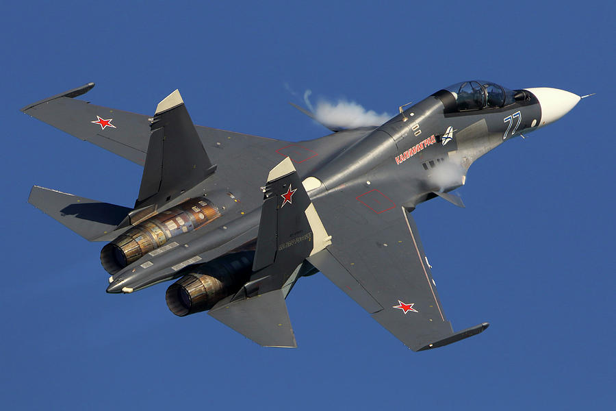 Su-30sm Jet Fighter Of The Russian Navy #5 Photograph by Artyom Anikeev ...