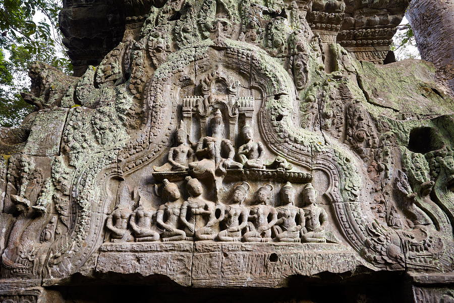 Scenic Photograph - Ta Prohm Temple, Angkor, Cambodia, Asia #5 by Jan Wlodarczyk