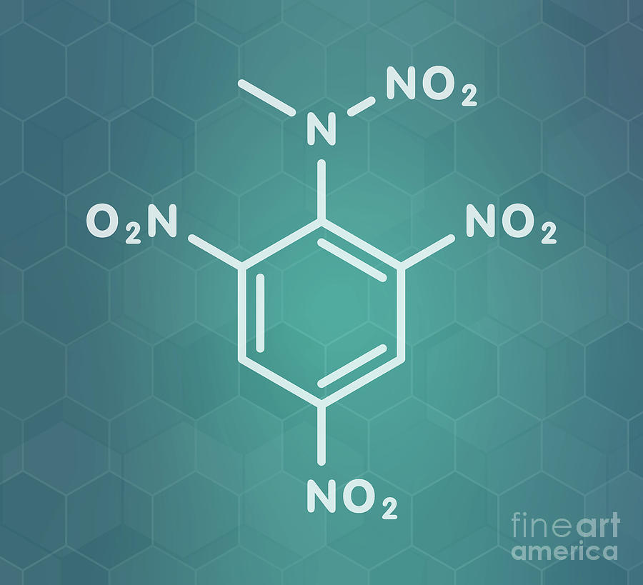 Tetryl Explosive Molecule Photograph by Molekuul/science Photo Library ...