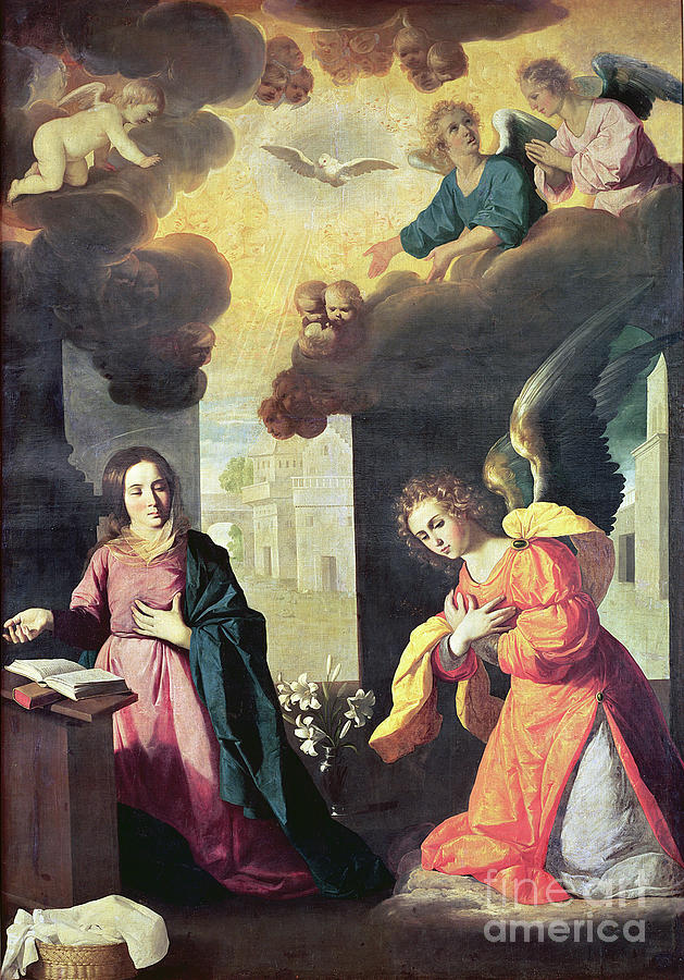 The Annunciation Painting by Francisco De Zurbaran - Pixels