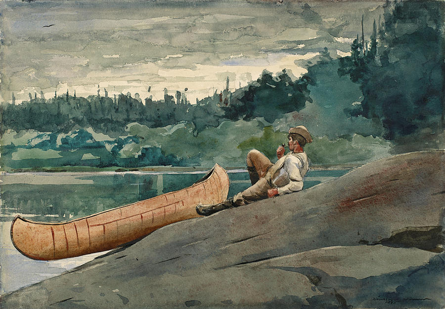 The Guide Drawing by Winslow Homer