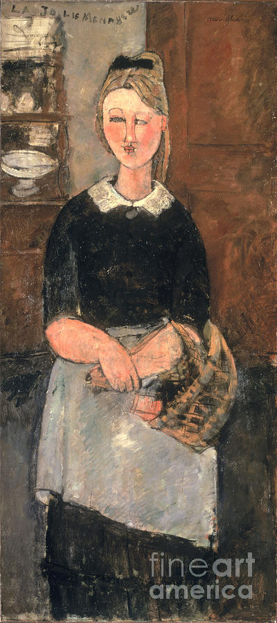 The Pretty Housewife Painting by Amedeo Modigliani