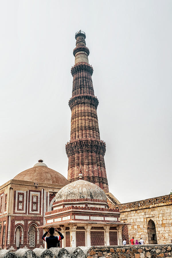 The Qutub Or Qutab Minaret Complex In Delhi India. Photograph