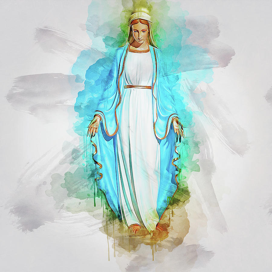 The Virgin Mary #5 Digital Art by Ian Mitchell