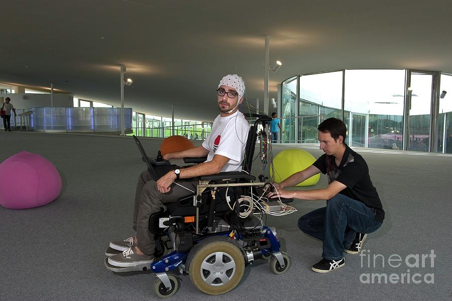 Thought-controlled Wheelchair #5 Photograph by Philippe Psaila/science Photo Library