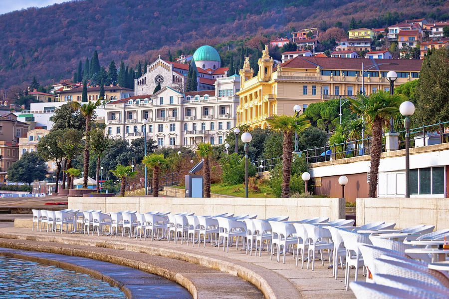 Town of Opatija waterfront view #5 Photograph by Brch Photography