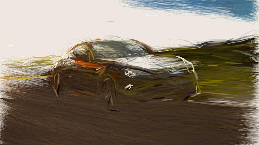 Toyota 86 TRD Drawing #6 Digital Art by CarsToon Concept