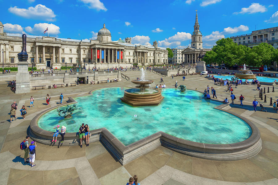 Trafalgar Square, London, England #5 Digital Art by Olimpio Fantuz