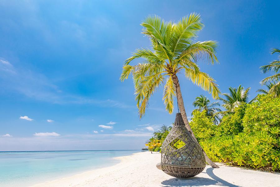 Tropical Beach Background As Summer Photograph by Levente Bodo - Fine ...