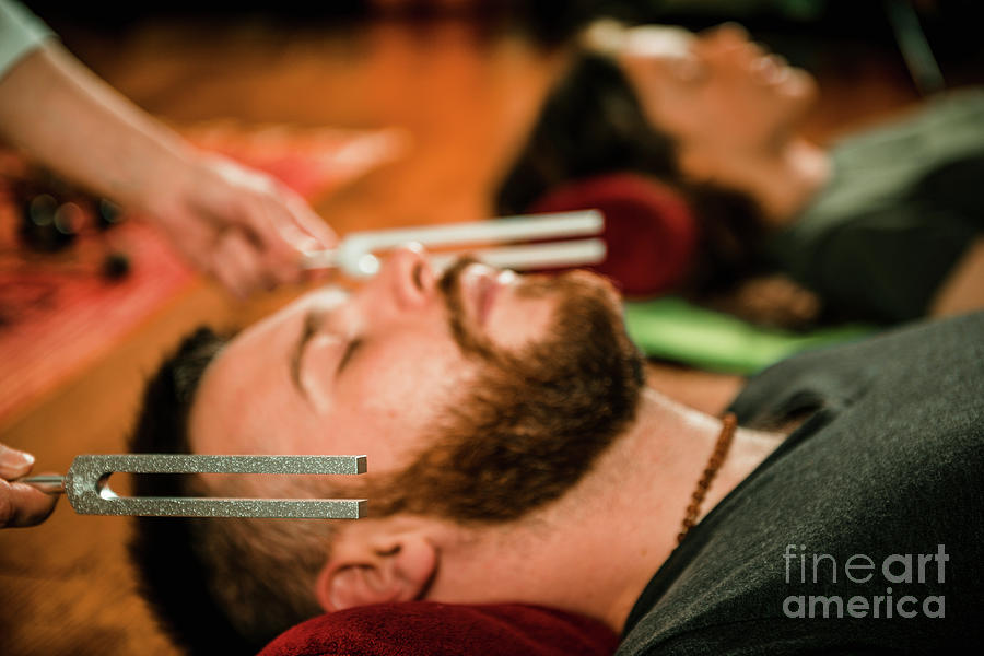 Tuning Fork Sound Therapy #5 Photograph by Microgen Images/science Photo Library