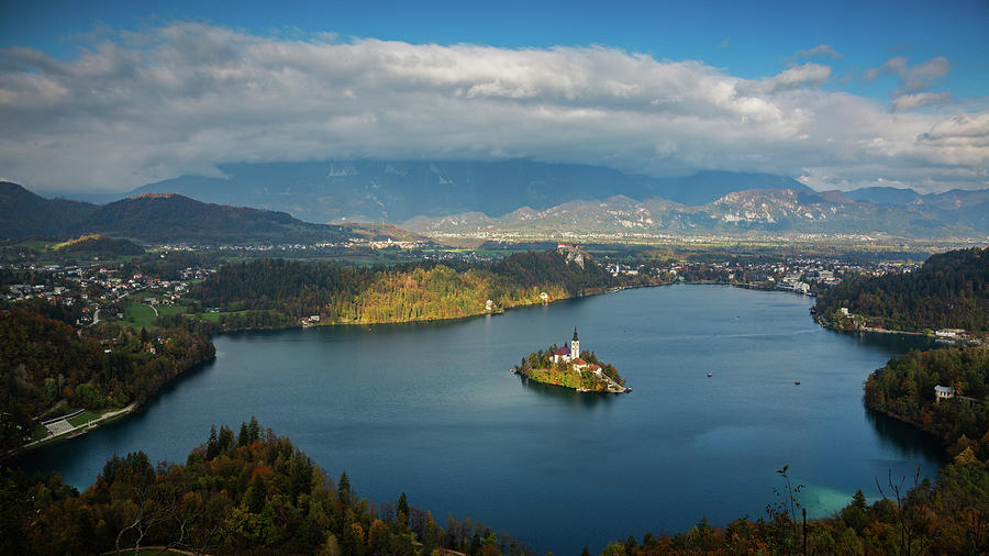 View of Lake Bled from Mala Osojnica #5 Photograph by Ian Middleton