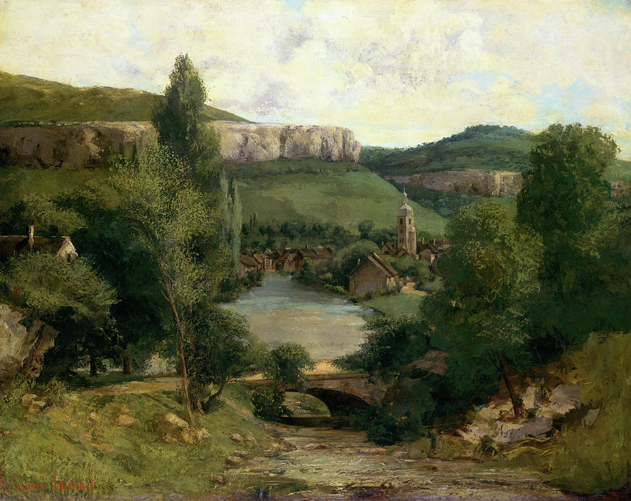 Gustave Courbet  Painting - View of Ornans #5 by Gustave Courbet