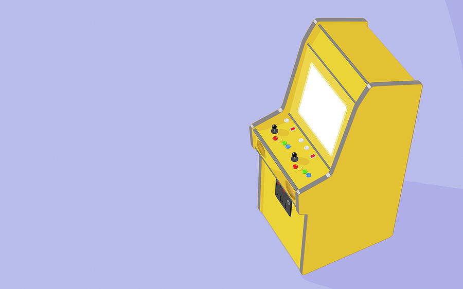 Arcade Digital Art - Vintage Arcade Machine 5 by Allan Swart Arcade Digital Art - Vintage Arcade Machine 5 by Allan Swart