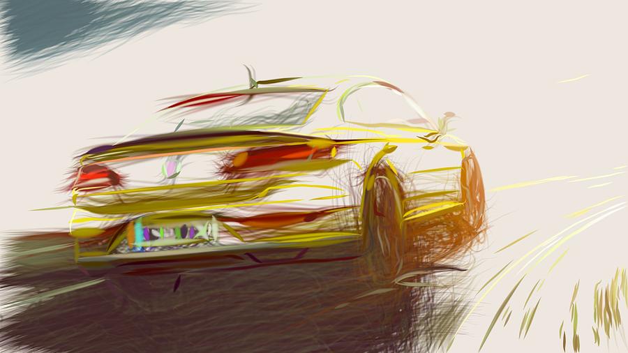 Volkswagen Arteon Drawing #6 Digital Art by CarsToon Concept