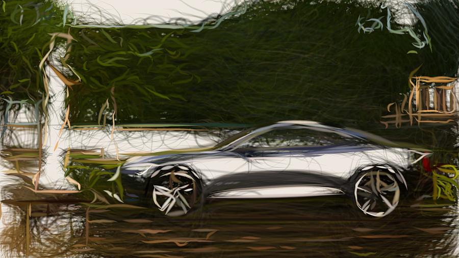 Volvo Coupe Drawing #6 Digital Art by CarsToon Concept