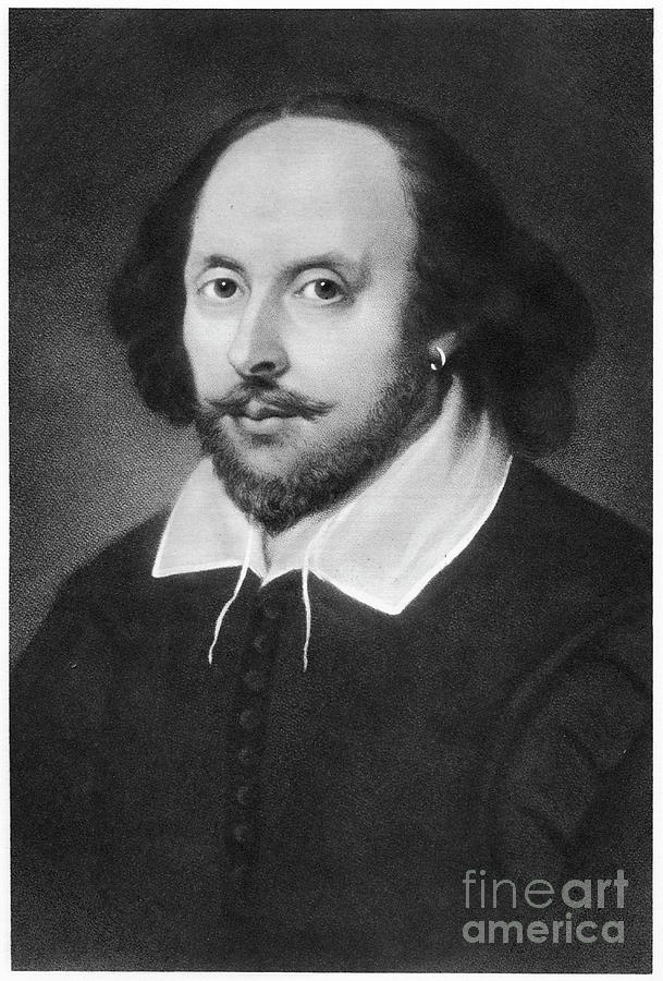 William Shakespeare, English #5 Drawing by Print Collector