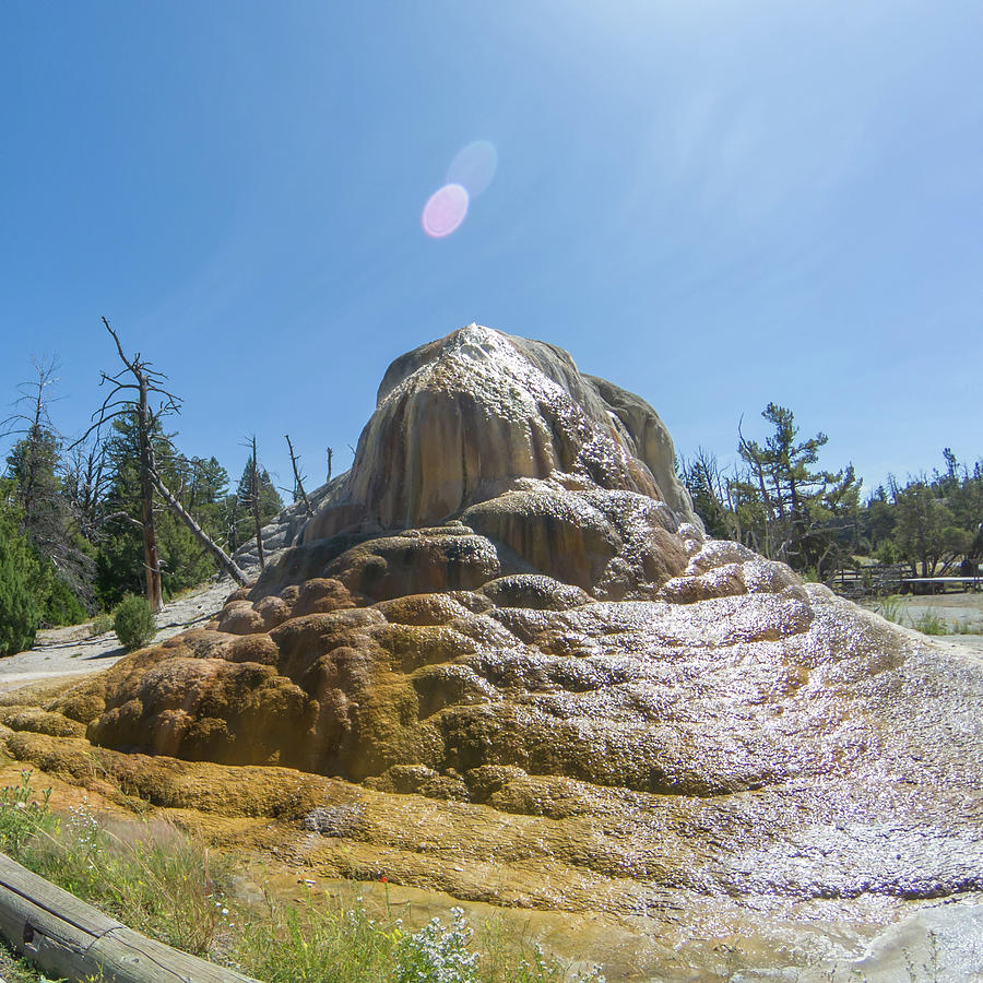Yellostone National Park Wyoming Mammoth Springs Landscape #5 Photograph by Alex Grichenko