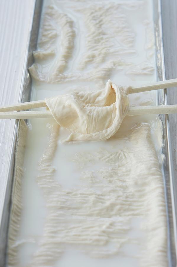 Yuba - Soya Milk Skin speciality From Kyoto, Japan #5 Photograph by Martina Schindler