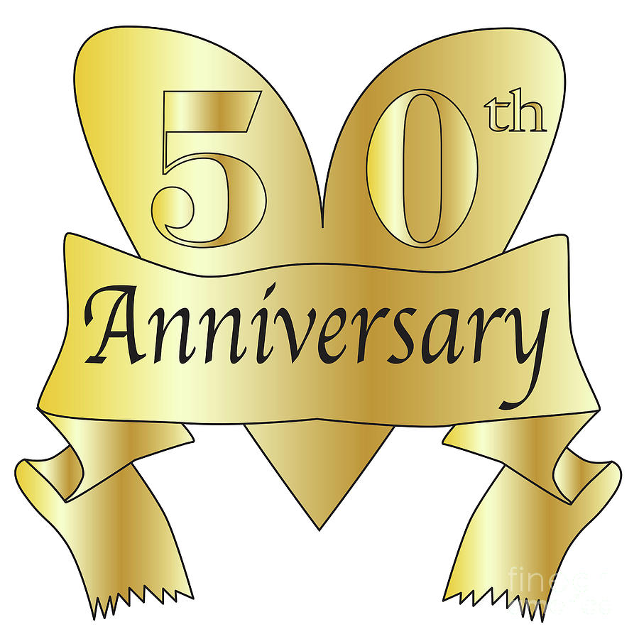 50th anniversary heart digital art by bigalbaloo stock pixels