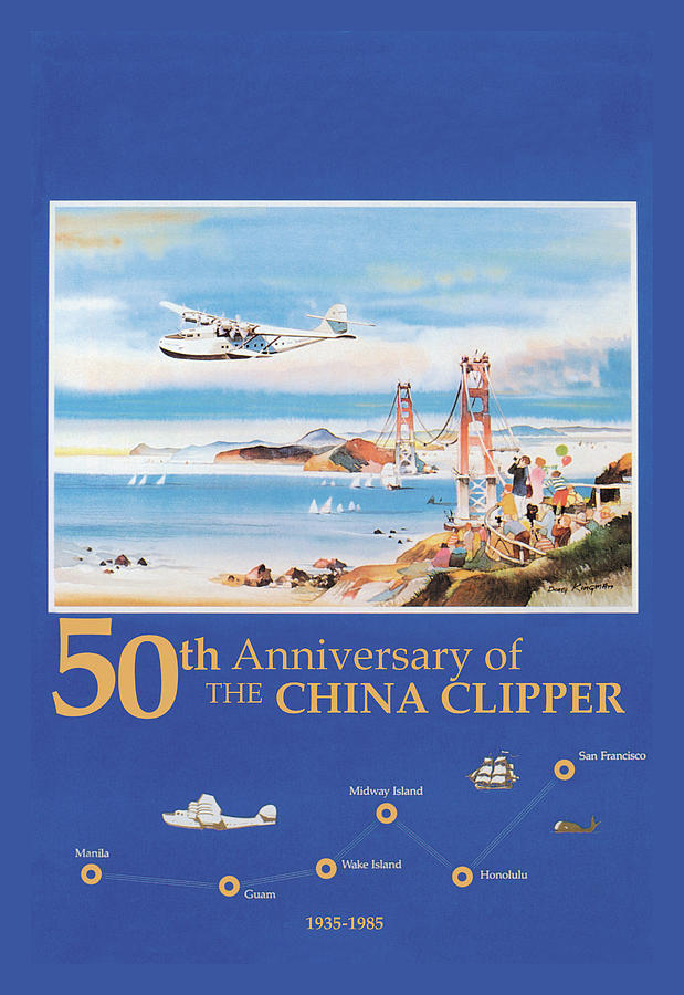 50th Anniversary of the China Clipper Painting by 