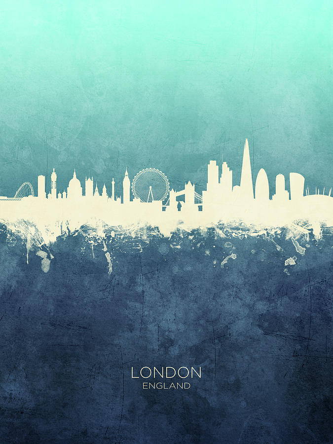 London England Skyline #51 Digital Art by Michael Tompsett