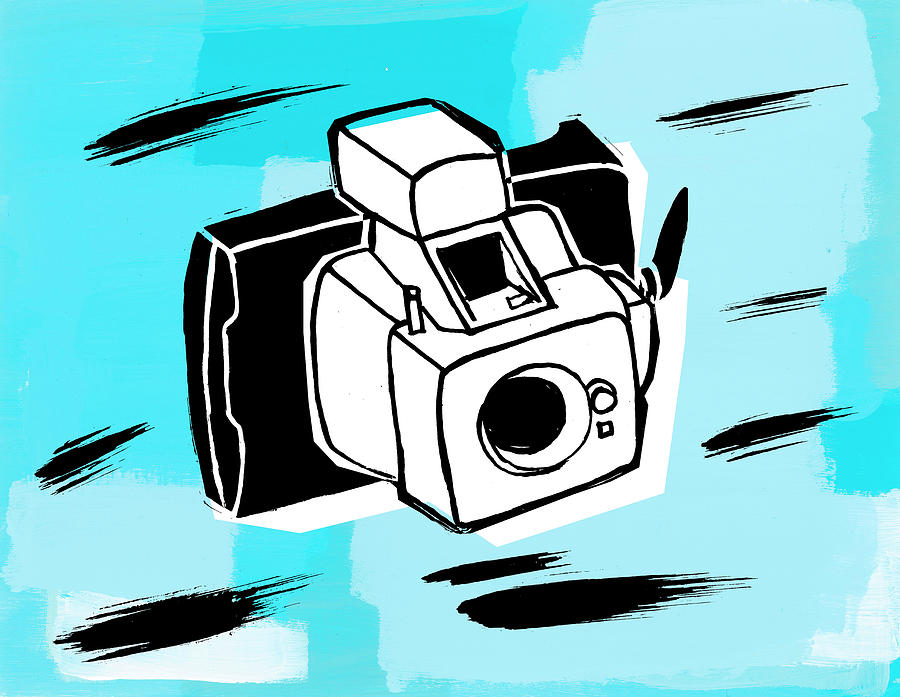 Vintage Drawing - Camera #52 by CSA Images
