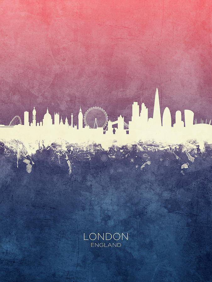 London England Skyline #52 Digital Art by Michael Tompsett