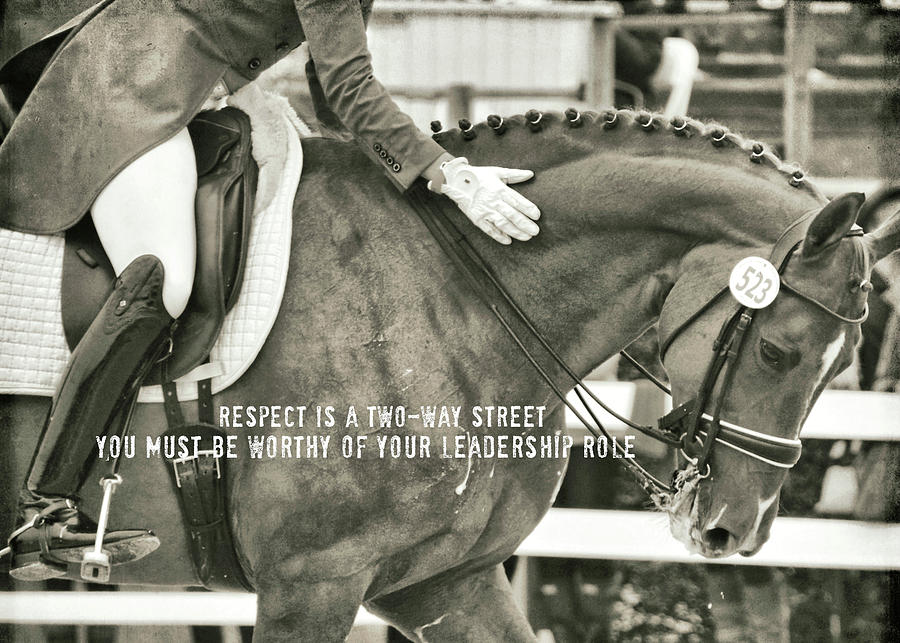 #523 TURNING OUT quote #523 Photograph by Dressage Design