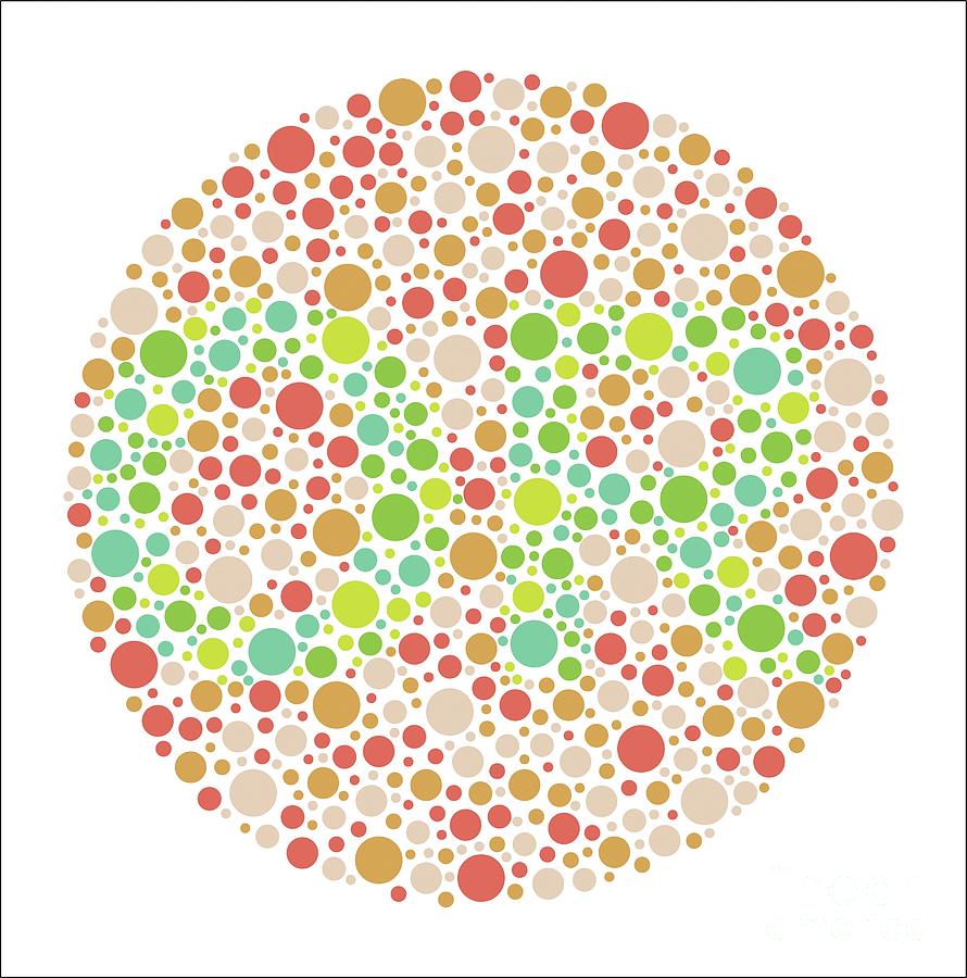 Colour Blindness Test Chart Photograph by Chongqing Tumi Technology Ltd ...