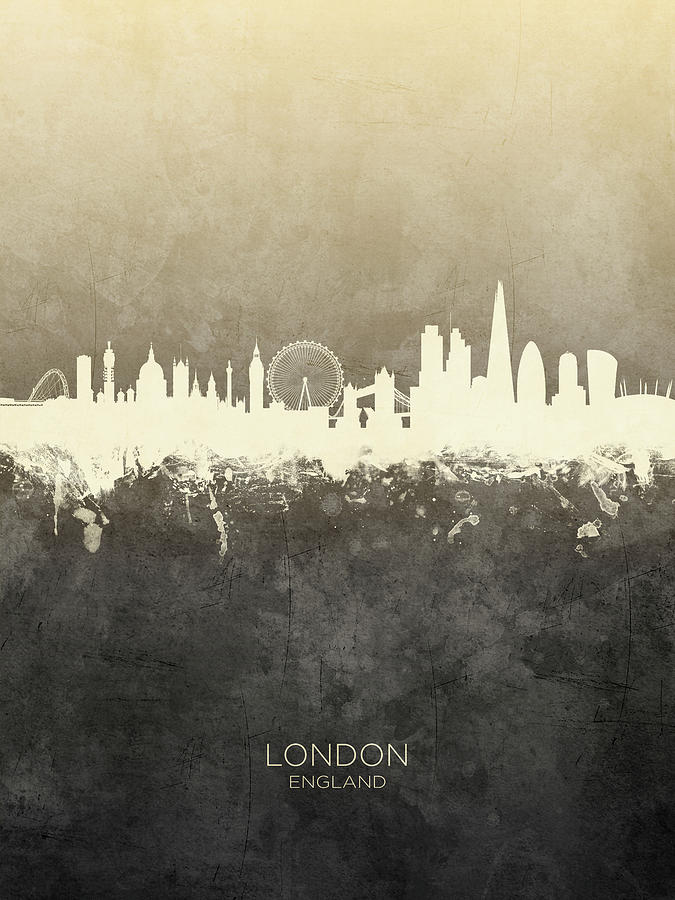 London England Skyline #53 Digital Art by Michael Tompsett
