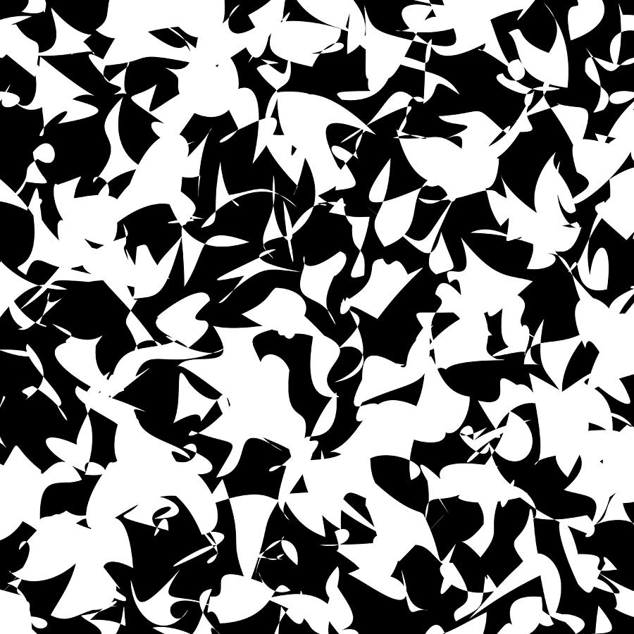 White And Black Pattern Painting By Black Gryphon - Fine Art America