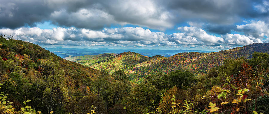 Blue Ridge And Smoky Mountains Changing Color In Fall #54 Photograph by Alex Grichenko