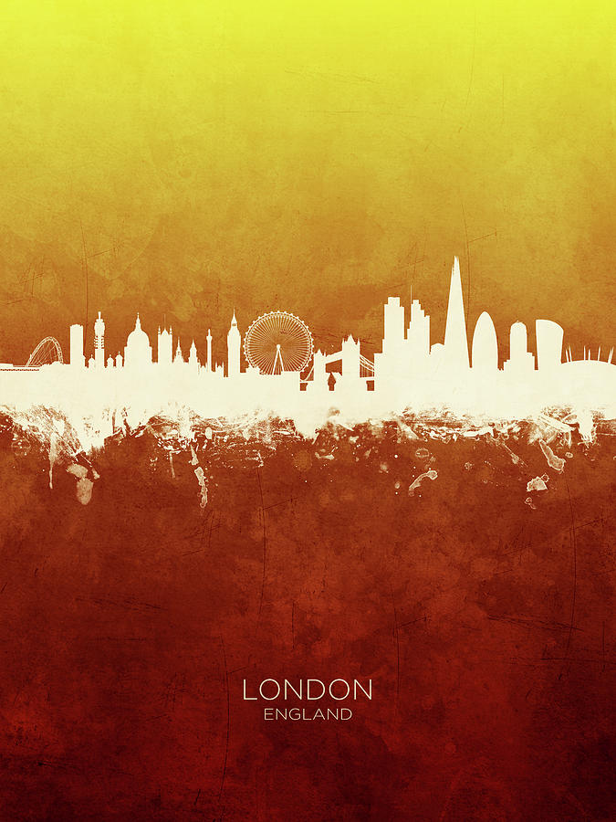London England Skyline #54 Digital Art by Michael Tompsett