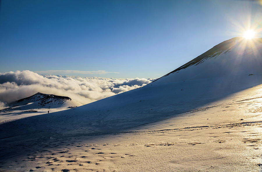Winter Digital Art - Sicily, Mount Etna, Italy #54 by Alessandro Saffo