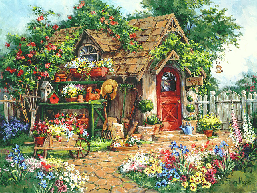 Still Life Painting - 5456 Gardeners Haven by Barbara Mock