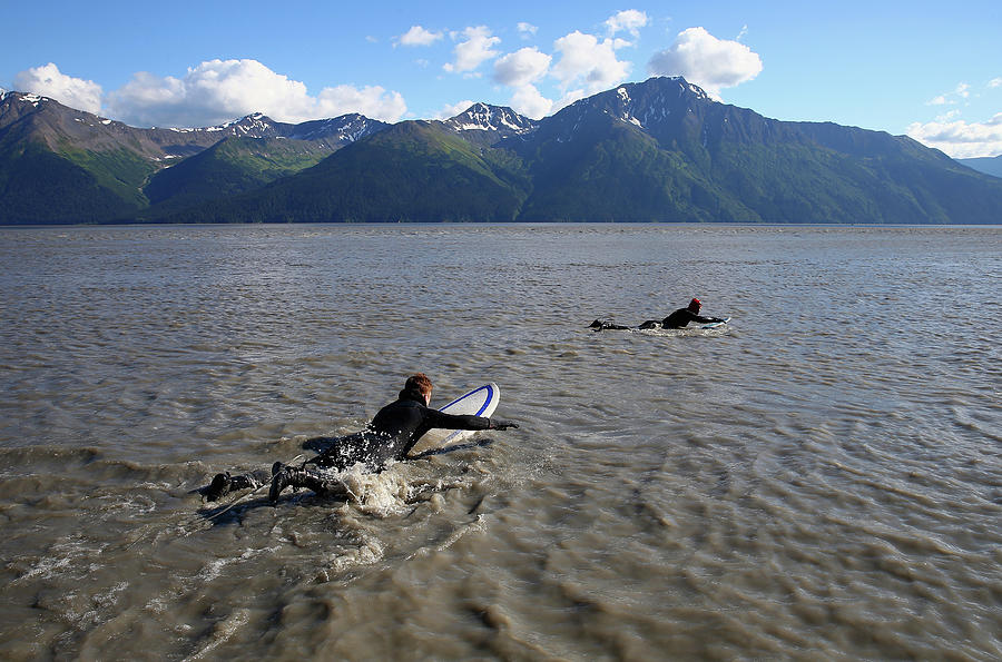 Feature - Bore Tide Surfing In Alaska #55 Photograph by Streeter Lecka