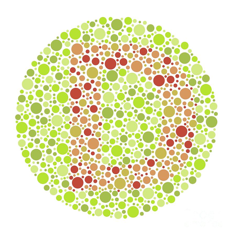 Colour Blindness Test Chart Photograph by Chongqing Tumi Technology Ltd ...