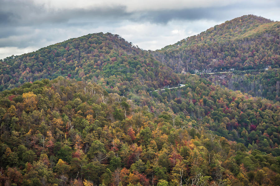 Blue Ridge And Smoky Mountains Changing Color In Fall #56 Photograph by Alex Grichenko