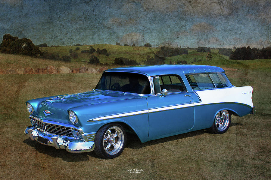56 Chevy Wagon Photograph by Keith Hawley