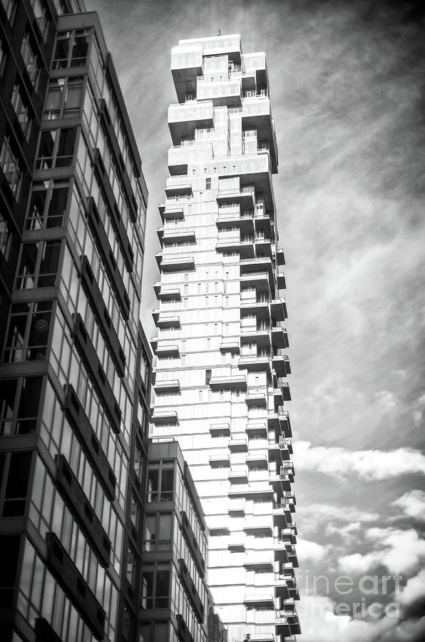 56 Leonard Street Monochrome in New York City Photograph by John Rizzuto
