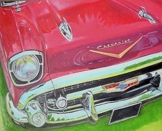 '57 Bel Air Painting by Ron Bendorff - Fine Art America