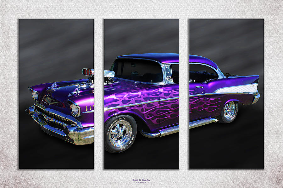 57 Chevy Triptych Photograph by Keith Hawley