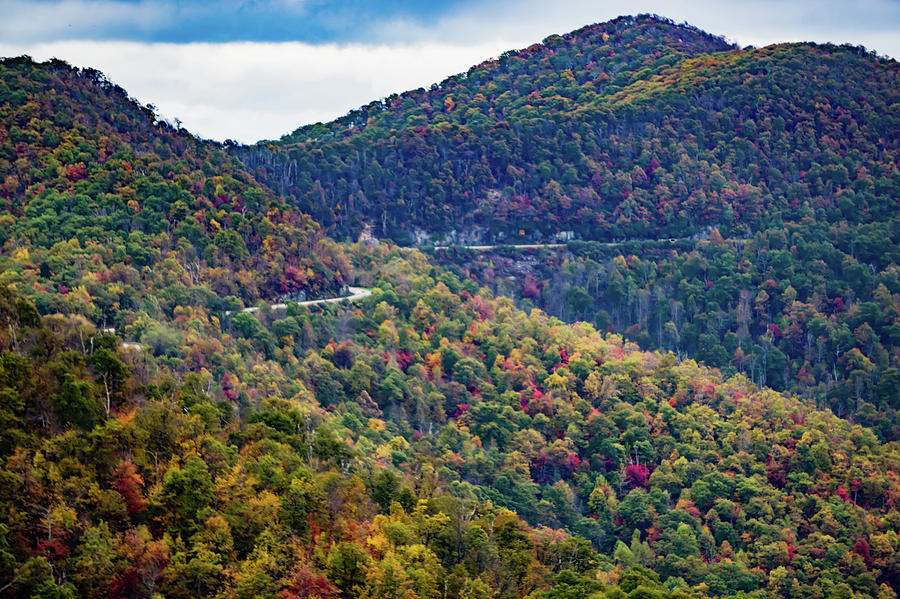 Blue Ridge And Smoky Mountains Changing Color In Fall #59 Photograph by Alex Grichenko