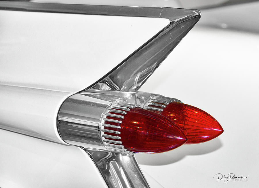 59 Caddy Tail fin with bullet tail lights Photograph by Debby Richards