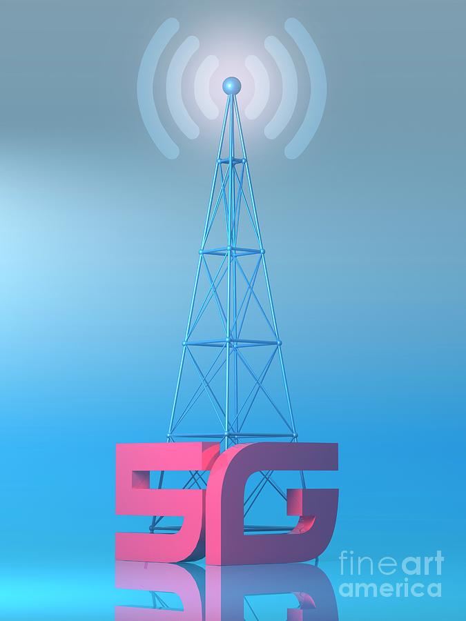 5g Mobile Network Photograph by Mark Garlick/science Photo Library