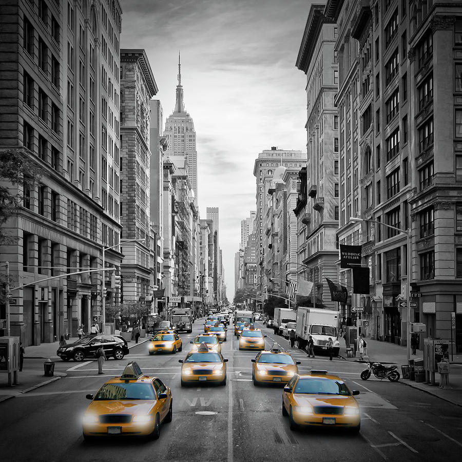 5th Avenue NYC Traffic Photograph by Melanie Viola